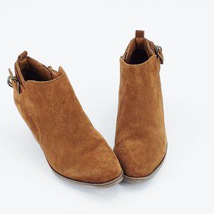 Sonoma Suede Leather Tan Ankle boots Sz 8.5